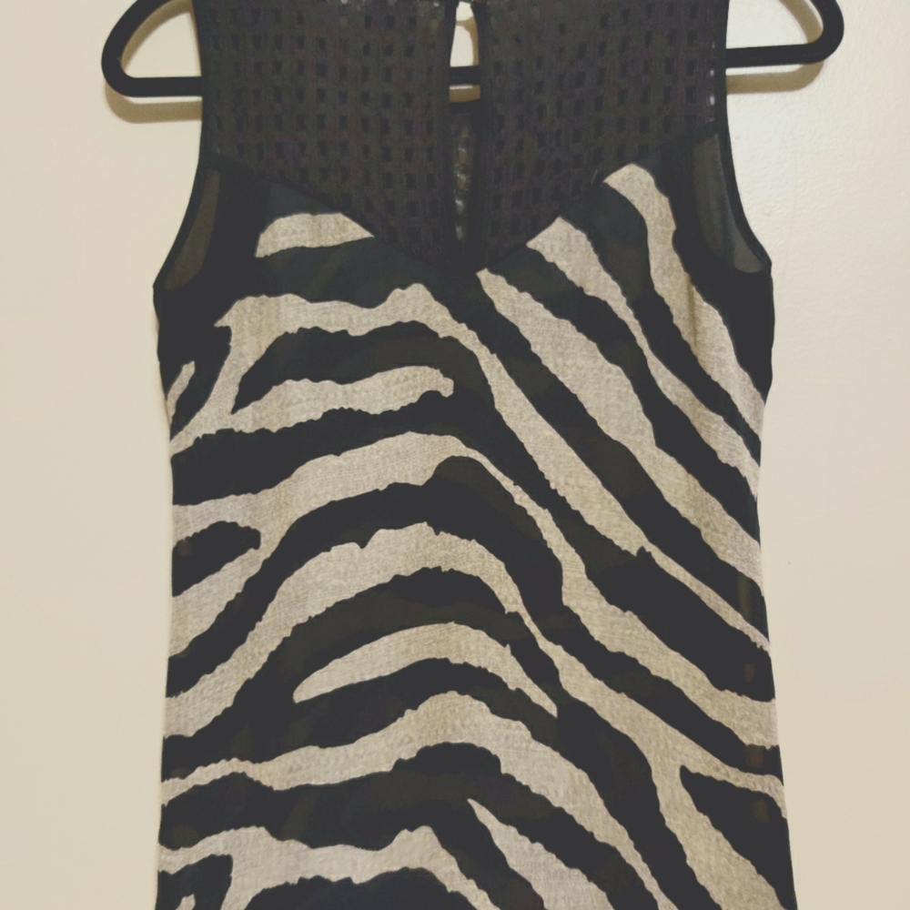 Cabi Black and white blouse Size XS